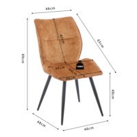 NEW - Chaise 'Faye' Or