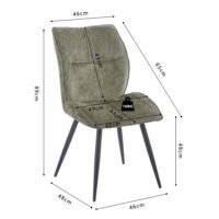 NEW - Chaise 'Faye' Vert