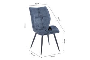 NEW - Chaise 'Faye' Blue
