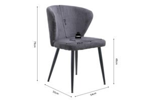 Chaise 'Tornado' Gris