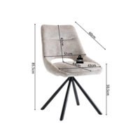 Chaise 'Dante' Beige