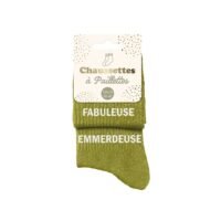CHAUSSETTES PAILLETTES DUO FABULEUSE EMMERDEUSE