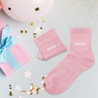 CHAUSSETTES PAILLETTES DUO BISOU AMOUR