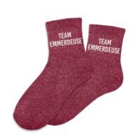CHAUSSETTES PAILLETTES TEAM EMMERDEUSE